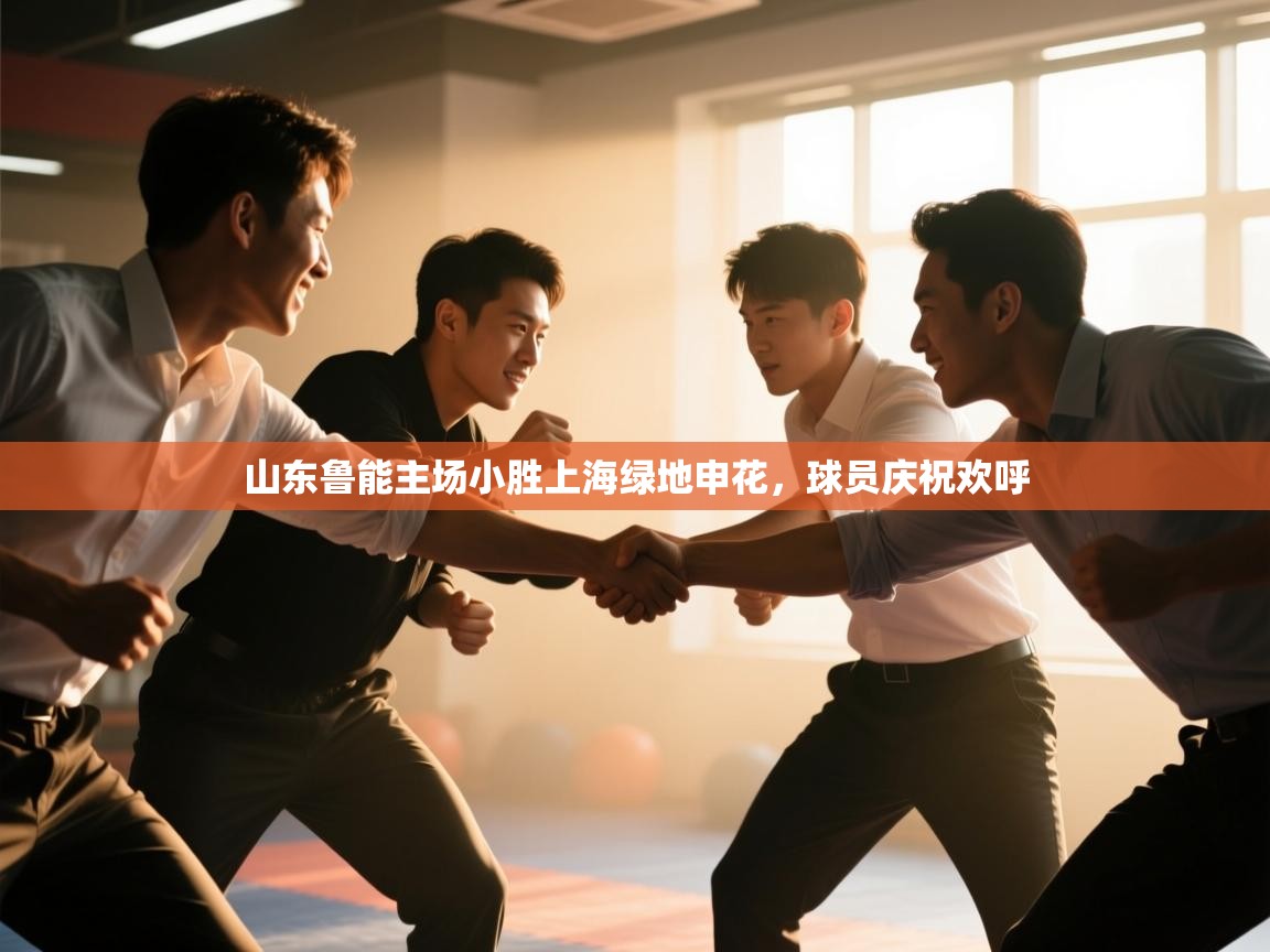 山东鲁能主场小胜上海绿地申花，球员庆祝欢呼