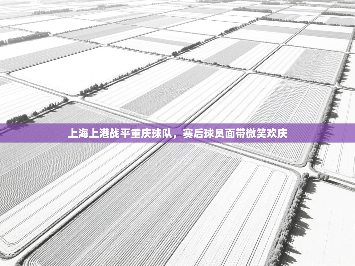 上海上港战平重庆球队，赛后球员面带微笑欢庆